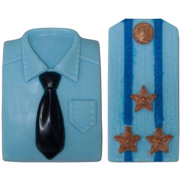 Набор мыла ручной работы ( авторского ) Рубашка и Погон повседневный Полковник ФСБ / ФСО России (4804990) - HAKKI