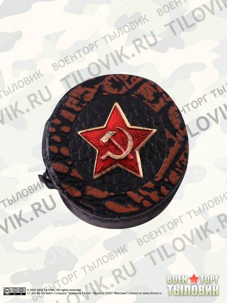 Набор подарочный стопки ( рюмки ) c символикой Звезда СССР в чехле 4х30 мл (4630129) - HAKKI