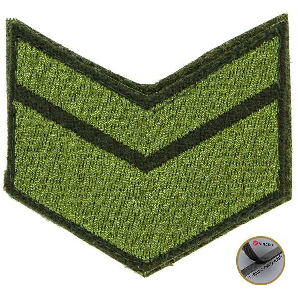Знак - годичка ( нашивка шеврон ) нарукавный за выслугу лет ( по годам службы ) 6 лет полевой вышитый на липучке (2508056) - HAKKI