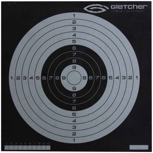 Мишень Gletcher для тренировочной стрельбы инверсная 14х14 картонная (3209002) - HAKKI