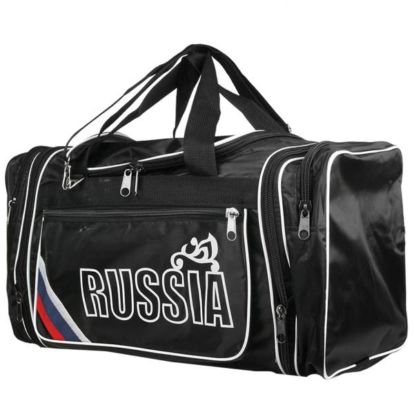 Сумка раздвижная триколор Россия 56 л. черная 10м (3310043) - HAKKI