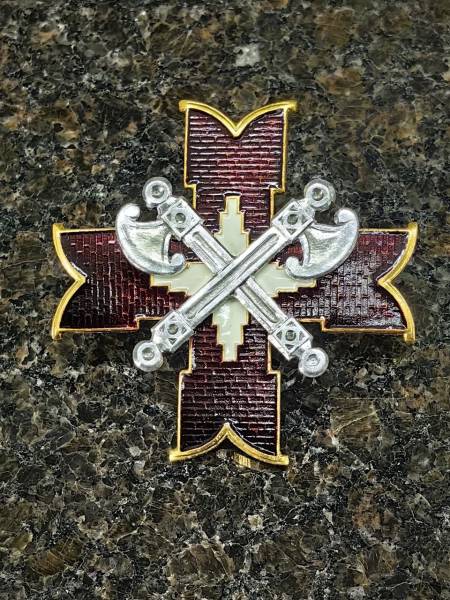 Знак нагрудный Президенский полк для офицерского состава 45 мм закрутка (2301551) - HAKKI