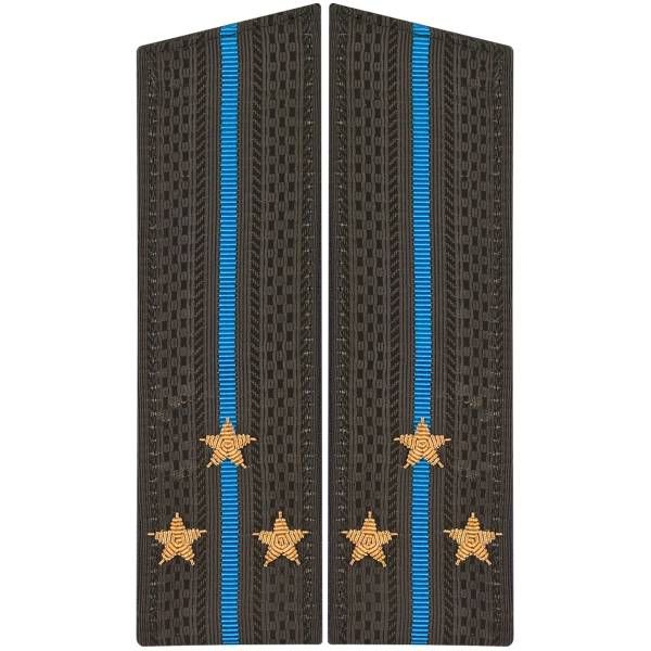 Погоны ВДВ / ВКС парадные на китель Старший лейтенант скос р/в галун (2203024) - HAKKI