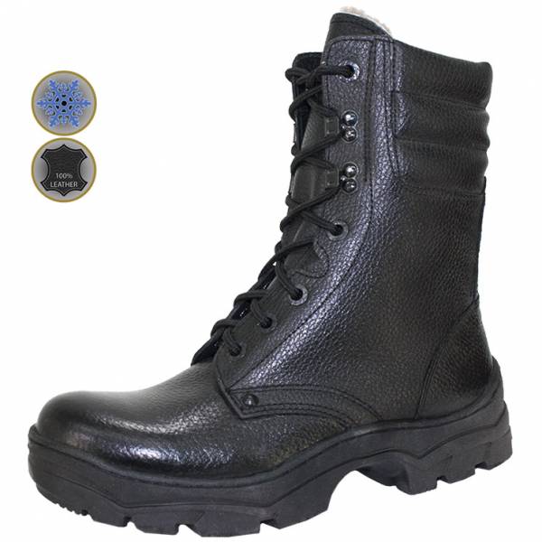 Ботинки с высоким берцем ( берцы ) БУТЕКС ( BYTEKS ) ОМОН 30 зимние черные (1502903) - HAKKI