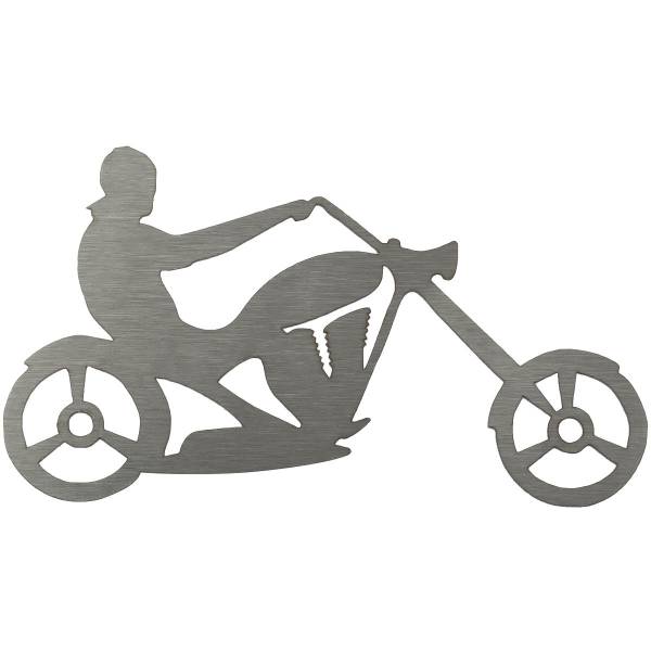 Шильдик ( наклейка шильд ) на авто Байкер чоппер ( chopper biker ) стальной (12013022)