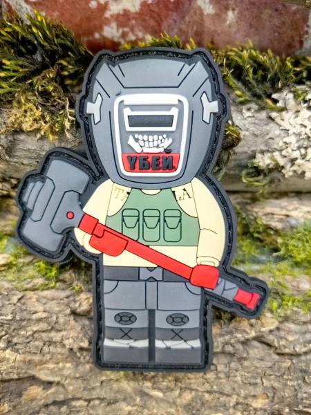 Нашивка ( шеврон патч patch ) тактическая BRICK OPERATOR ТАГИЛЛА 3D PVC на липучке 6,5х8 (2504435) - HAKKI