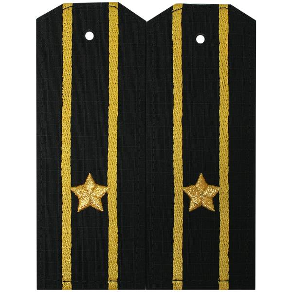 Погоны ВМФ на офисную форму Капитан 3 ранга рип-стоп машинная вышивка пластик (2204969) - HAKKI
