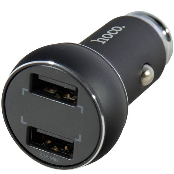 Автомобильное зарядное устройство HOCO ( ХОКО )  для телефона USB 2 разъема 3,1A max черное (11050013)