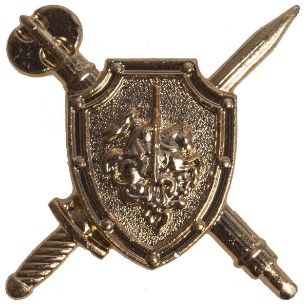 Эмблема ( знак ) петличная ( петлица ) Военная полиция ВС РФ золотистая (2102989) - HAKKI