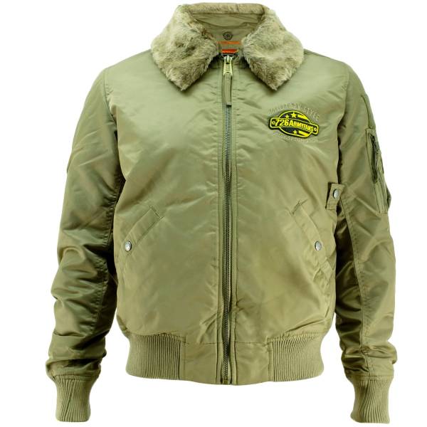 Куртка ( бомбер ) 726 GEAR ARMYFANS демисезонная с меховым воротником коричневая (1105967) - ВОЕНТОРГ ТЫЛОВИК