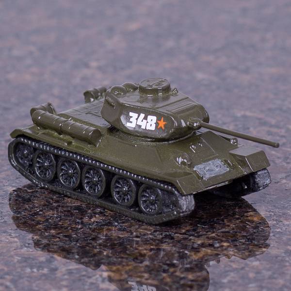 Модель танка Т-34-85 масштаб 1:100 (4901006) - HAKKI