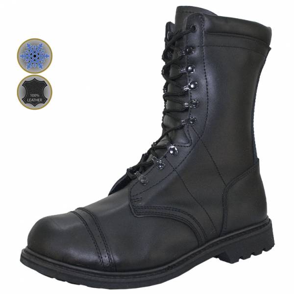 Ботинки с высоким берцем ( берцы ) Альпинист ( Alpine ) Commander 333/32 зимние черные (1502834) - HAKKI