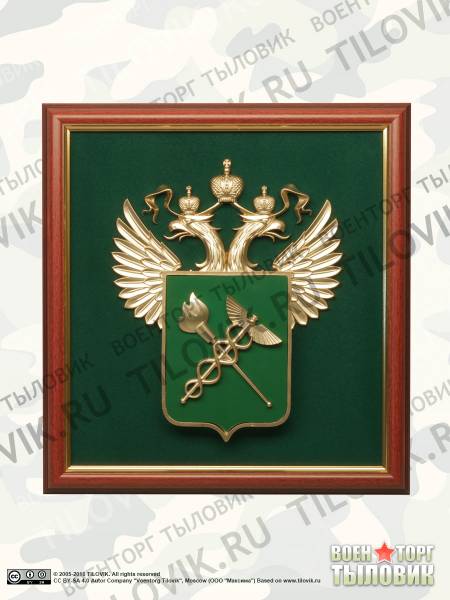 Эмблема с символикой ФТС 40х42 см (4406083) - HAKKI