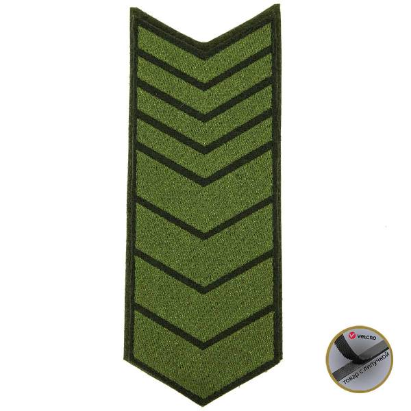Знак - годичка ( нашивка шеврон ) нарукавный за выслугу лет ( по годам службы ) 24 года полевой вышитый на липучке (2508074) - HAKKI