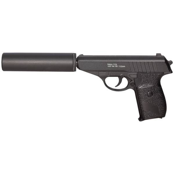 Пистолет GALAXY пневматический страйкбольный Walther PPS с глушителем магазин 8 шт калибр 6 мм (3219045) - ВОЕНТОРГ ТЫЛОВИК