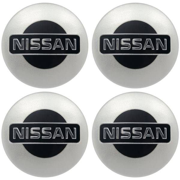 Наклейки на диски литые с логотипом автомобиля НИССАН ( NISSAN ) D-56 мм серебристые (12050001)