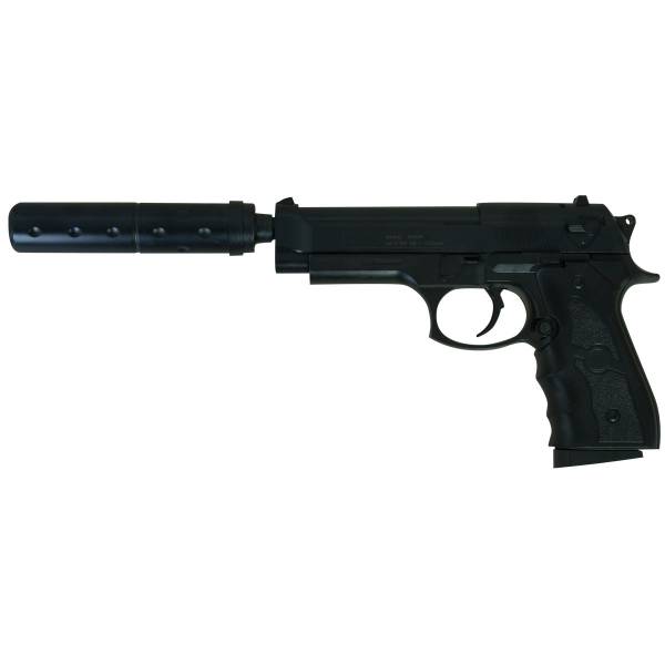 Пистолет GALAXY пневматический страйкбольный BERETTA 92 с глушителем магазин 14 шт калибр 6 мм (3219056) - ВОЕНТОРГ ТЫЛОВИК