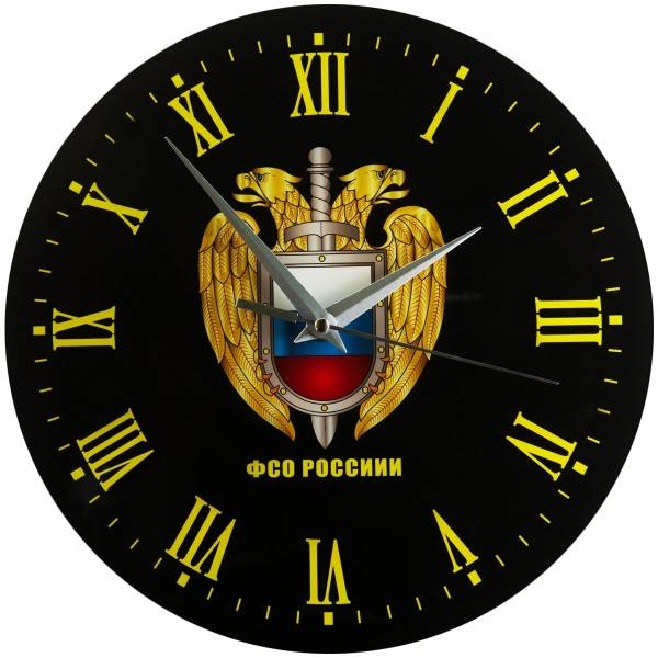 Часы настенные с символикой ФСО ( Федеральная служба охраны ) России D-28 (4102157) - HAKKI