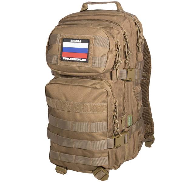 Рюкзак GARSING ( ГАРСИНГ ) САПЁР тактический штурмовой с системой MOLLE GSG-30 25 л койот-браун  (3306116) - HAKKI