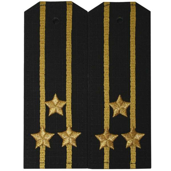 Погоны ВМФ на офисную форму Капитан 1 ранга рип-стоп машинная вышивка пластик (2204991) - HAKKI