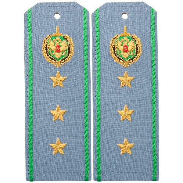 Погоны Пограничной Службы ФСБ Старший прапорщик на пластике с эмблемой (2209030) - HAKKI