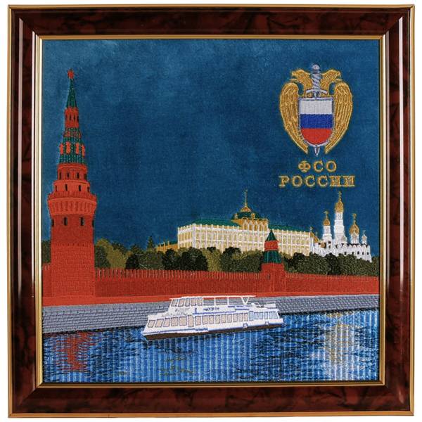 Панно малое с вышивкой ФСО России 350х350 (4406007) - HAKKI