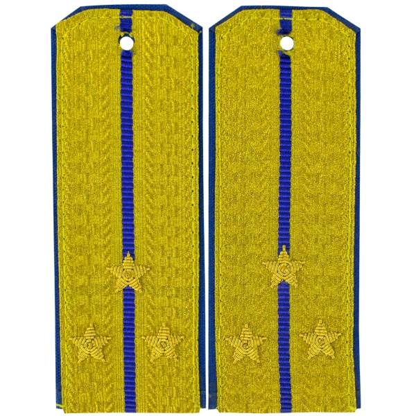 Погоны ФСБ / ФСО парадные на китель Старший лейтенант ручная вышивка трапеция галун (2211093) - HAKKI