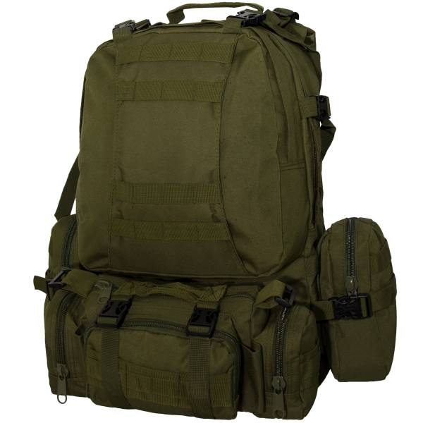 Рюкзак TAC тактический Tactical Military Combat 30х55х35 57 л оливковый (3306755) - HAKKI