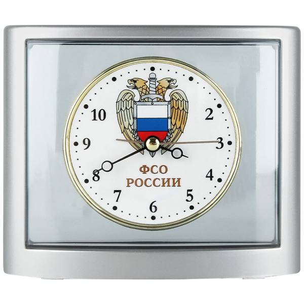 Часы настольные с символикой ФСО России пластик (4103025) - HAKKI