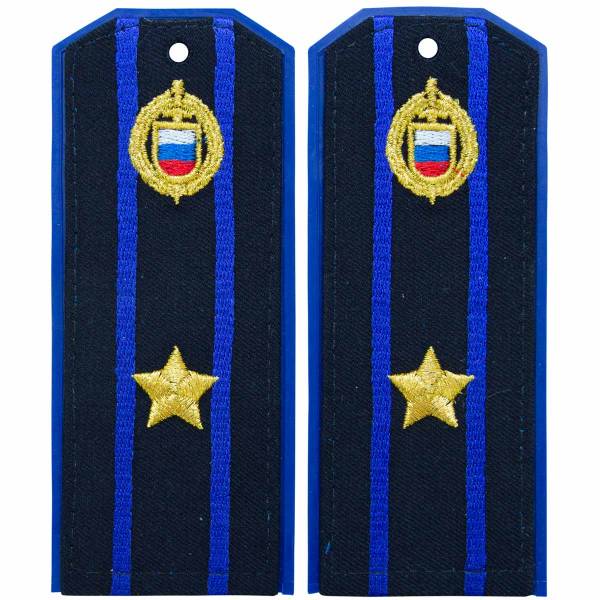 Погоны ФСО повседневные на куртку Майор с эмблемой машинная вышивка пластик (2225003) - HAKKI