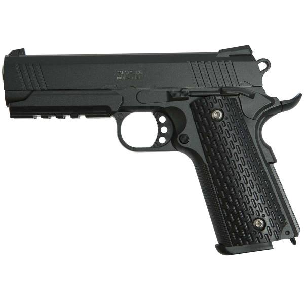 Пистолет GALAXY пневматический страйкбольный Colt 1911 Rail магазин 14 шт калибр 6 мм (3219017) - ВОЕНТОРГ ТЫЛОВИК