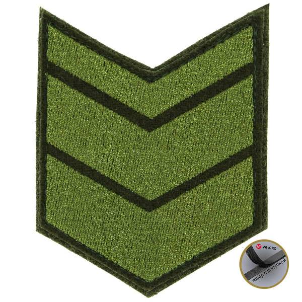 Знак - годичка ( нашивка шеврон ) нарукавный за выслугу лет ( по годам службы ) 11 лет полевой вышитый на липучке (2508061) - HAKKI