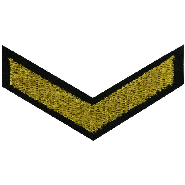 Знак - годичка ( нашивка шеврон ) нарукавный за выслугу лет ( по годам службы ) 1 год вышитый черный (2508106) - HAKKI