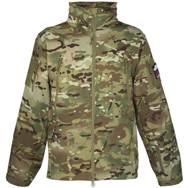 Куртка GARSING ( ГАРСИНГ ) Gunfighter ( Оперативник ) Softshell ветровлагозащитная GSG-4 CAMO-MULTI (1105080) - HAKKI