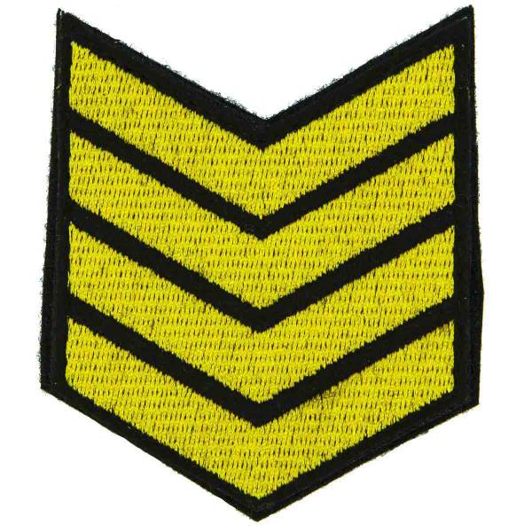 Знак - годичка ( нашивка шеврон ) нарукавный за выслугу лет ( по годам службы ) 4 года вышитый на липучке (2508004) - HAKKI