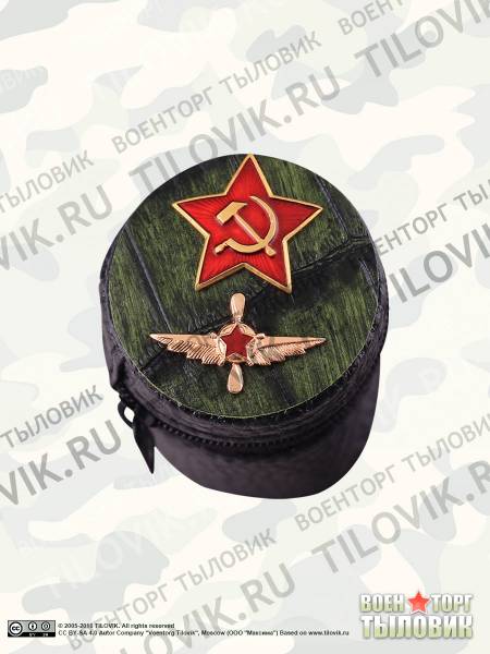 Набор подарочный стопки ( рюмки ) с символикой ВВС СССР в чехле 4х30 мл (4630121) - HAKKI