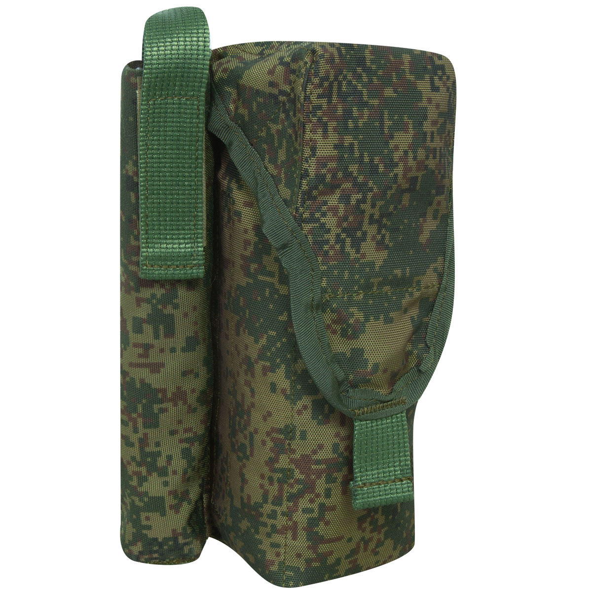 Подсумок тактический для 2-х магазинов АК74 / АКМ 1-го РОП системы MOLLE камуфлированный цифра зеленая правый (3213043) - HAKKI