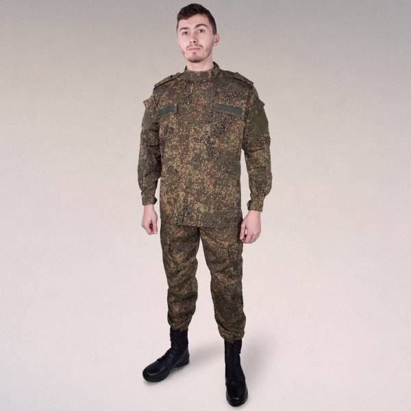 Костюм ( камуфляж ) для военнослужащих ВКБО ( ВКПО ) камуфлированный летний уставной цифра зеленая (1107138) - HAKKI