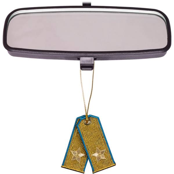 Вымпел мини в авто погоны вышитые Генерал ВВС России (4501069) - HAKKI