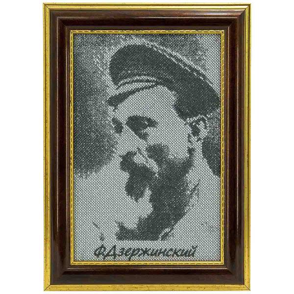 Плакетка ( панно ) Ф. Дзержинский вышитая подарочная 200х280 (4406049) - HAKKI