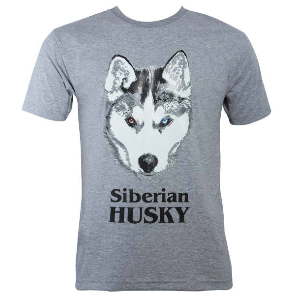 Футболка Siberian HUSKY серая (1208142) - HAKKI