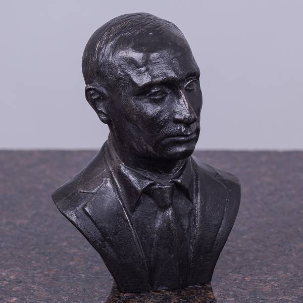 Бюст ( скульптура ) В.В. Путин настольный 12,5 см чугун (4904962) - HAKKI