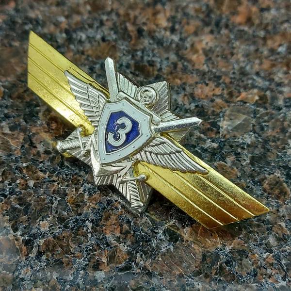 Знак нагрудный Классность для контрактников МО ( ВС ) РФ Классный специалист 3 класс закрутка (2301855) - HAKKI