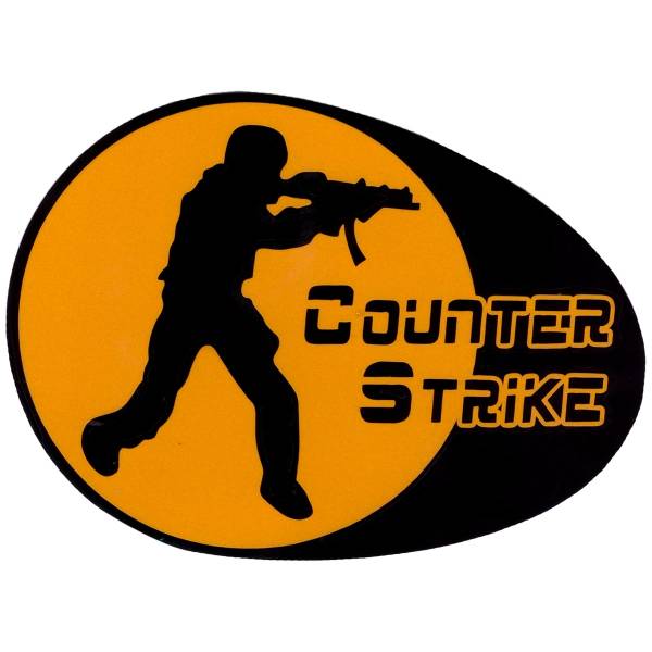 Наклейка  на авто виниловая светоотражающая Counter Strike ( Контр Страйк ) 13х9,5 (12017701)