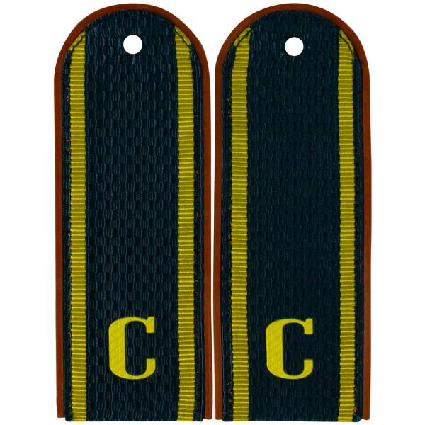 Погоны МЧС повседневные на куртку ( китель ) Курсант с буквой "С" пластик (2216013) - HAKKI