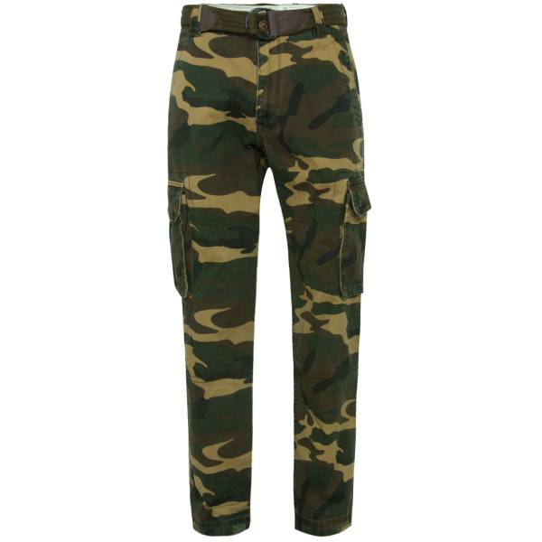 Брюки ( штаны ) Abercrombie & FItch мужские карго демисезонные c боковыми карманами камуфлированные нато (1101817) - HAKKI