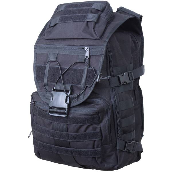 Рюкзак TAC тактический Combat MOLLE 30х45х25 38 л черный (3306041) - HAKKI