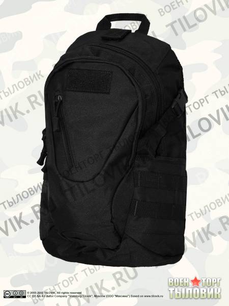 Рюкзак TAC тактический с проводом для наушников 6833 45х30х15 20 л черный (3306893) - ВОЕНТОРГ ТЫЛОВИК