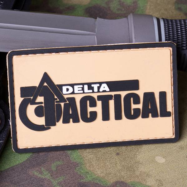 Нашивка ( шеврон патч patch ) тактическая  DELTA TACTICAL 3D PVC ( пластизоль ) на липучке 8х5  (2504747) - HAKKI