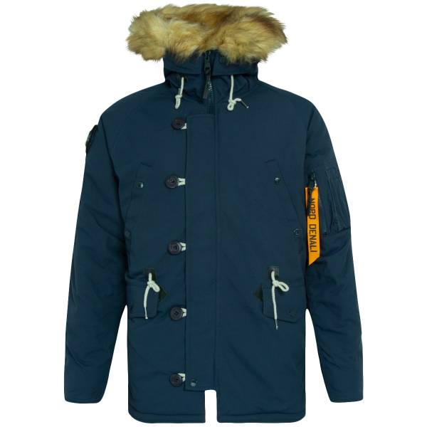 Куртка NORD DENALI аляска OXFORD COMPASS REPLICA BLUE / ORANGE синяя (1105172) - HAKKI